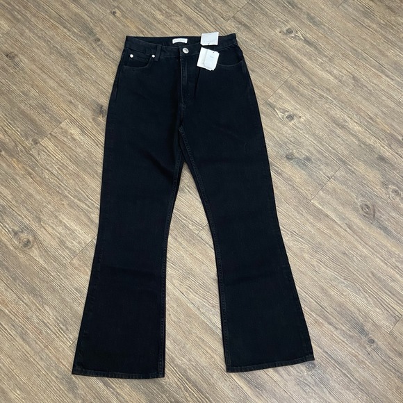 Sandro Paris Rudolphe High-Rise Flare Black Jeans
